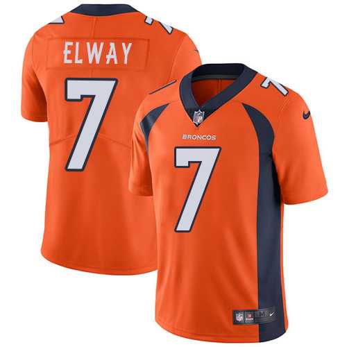 Nike Denver Broncos #7 John Elway Orange Team Color NFL Vapor Untouchable Limited Jersey,We sell and wholesale Nike Denver Broncos #7 John Elway Orange Team Color NFL Vapor Untouchable Limited Jersey on line form chian!